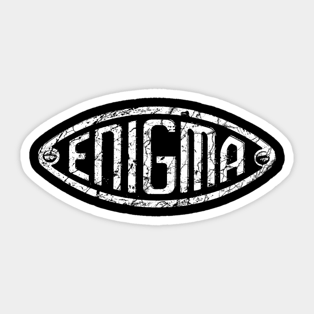 Enigma Machine-World War II, spying, Germany-Logo Sticker by StabbedHeart